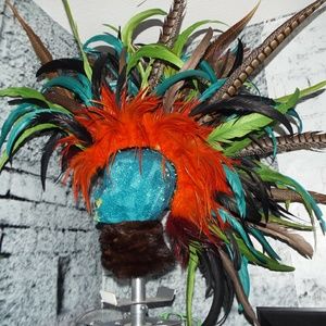 Feather Mohawk Head Piece